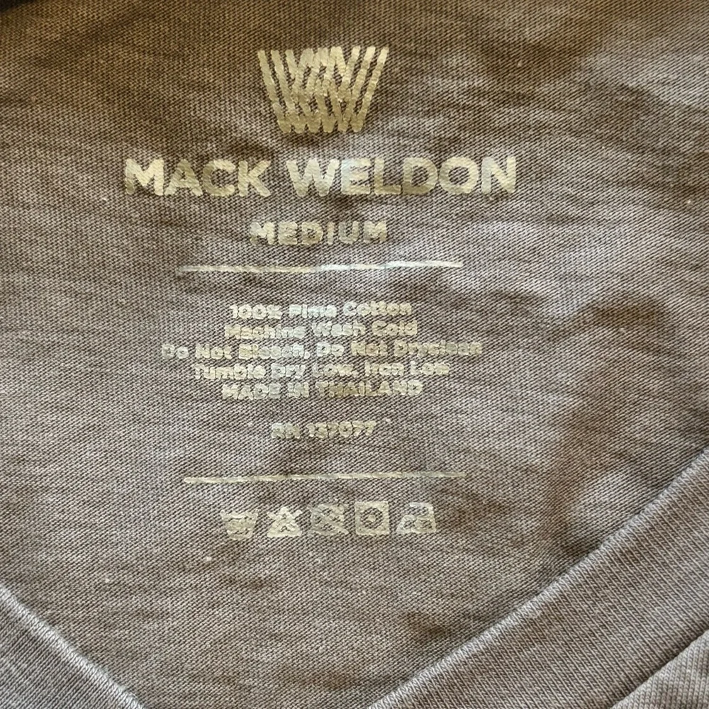 Mack Weldon Napoleon Gray V-Neck T-Shirt - size M​ - Picture 4 of 6
